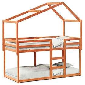vidaXL Bunk Bed without Mattress Wax Brown 90x200 cm Solid Wood Pine