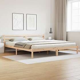 vidaXL Bed Frame with Headboard 180x210 cm Solid Wood Pine