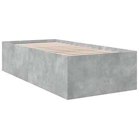 vidaXL Bed Frame without Mattress Concrete Grey 90x200 cm 3280968