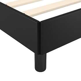 vidaXL Bed Frame without Mattress Black 90x190cm Single Faux Leather