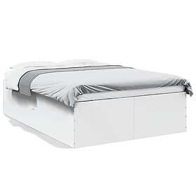 vidaXL Bed Frame without Mattress White 120x200 cm