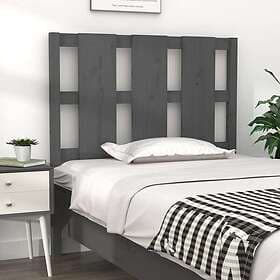 vidaXL Bed Headboard Grey 105,5x4x100 cm Solid Wood Pine
