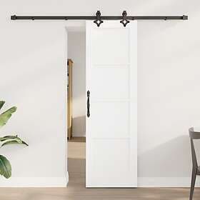 vidaXL Sliding Door with Hardware Set 'ORKDAL'White Solid Wood Pine
