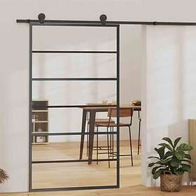 vidaXL Sliding Door with Hardware Set ESG Glass&Aluminium 102x205 cm