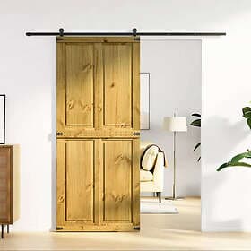 vidaXL Barn Door CORONA 90x210 cm Solid Wood Pine