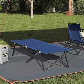 vidaXL Folding Sun Beds with Carry Bags 2 pcs Blue 600D Oxford Fabric