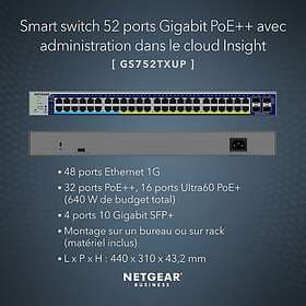Netgear Smart Switch GS752TXUP