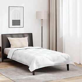 vidaXL Microfiber Duvet with Pillow White 135x220cm