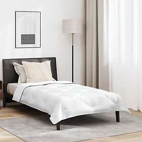 vidaXL Microfiber Duvet with Pillow White 140x220cm