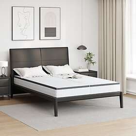 vidaXL Mattresses 2 pcs White, Grey 80 x 200 cm Knitted fabric