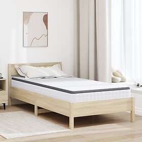 vidaXL Mattresses White, Grey 90 x 200 cm Knitted fabric