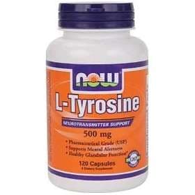 Now Foods L-Tyrosine 500mg 120 Capsules