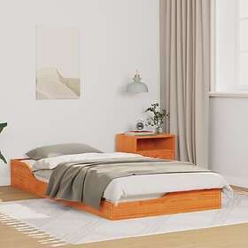 vidaXL Bed Frame 75x190 cm solid pine