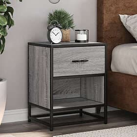 vidaXL Nightstand Gray Sonoma 40x31x50cm Constructed Wood