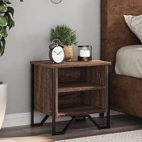 vidaXL Nightstand Brown Oak 40x30x40cm Constructed Wood