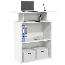 vidaXL Reception Desk White 100x40x104 cm