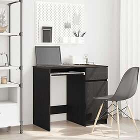 vidaXL Skrivbord Black Oak