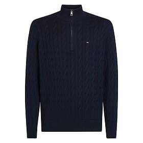 Tommy Hilfiger Classic Cotton Cable Zip Mock Cardigan (Men's)