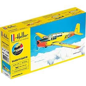 Heller Startsett 1/72 Saab 91 Safir (Norsk utgave)