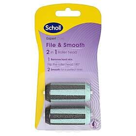 Scholl File & Smooth 2-in-1 Elektrisk Fotfil 2-pack Refill