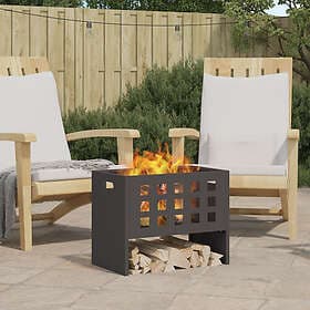 vidaXL Fireplace 50 x 30 x 40 cm Cold Rolled Steel Black 858970