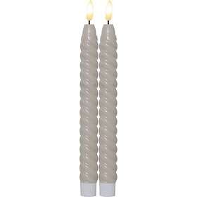 Star Trading Flamme Swirl LED Taper Candle 2-pack