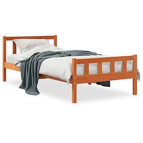 vidaXL Bed Frame 75x190 cm solid pine