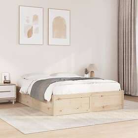 vidaXL Bed Frame 140x200 cm solid pine