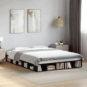 vidaXL Bed Frame black 160x200 cm solid wood