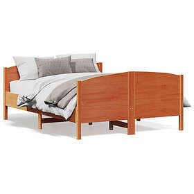 vidaXL Bed Frame 135x190 cm solid pine