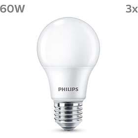 Philips LED E27 8W 2700K 3-pack