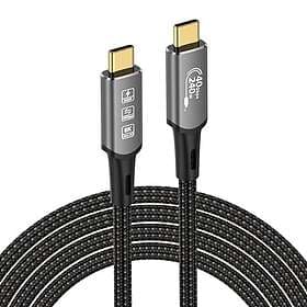 CHENLENIC USB-C to USB-C 40Gbps 240W 8K HDR PD3.1 Cable 1m
