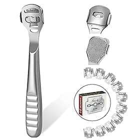 URAQT Callus Shaver Foot Rasp Stainless Steel Foot Care Tool with 10 Blades