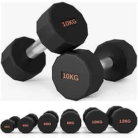 SPORTNOW Dumbbells Weights Set 2 x 10kg