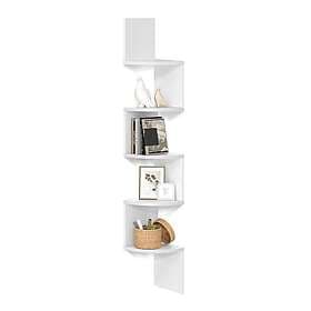 Vasagle LBC20WT Corner Shelf 5 Tiers White