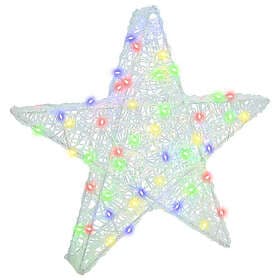 vidaXL 3D Star with 50 LEDs Multicolour 55x53.5x10cm
