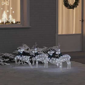 vidaXL LED Reindeers 4pcs