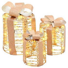 vidaXL Gift Box Decoration 20 x 20 x 20 cm 3pcs
