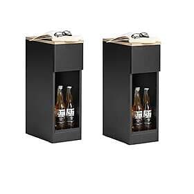 SoBuy Side Table FBT111-SCHx2 Black