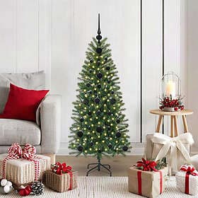 vidaXL Artificial Tree Green 120cm 150 LEDs