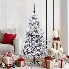 vidaXL Artificial Tree Hinged Green 150cm 150 LEDs