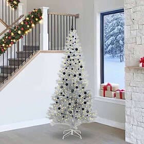 vidaXL Artificial Tree Silver 240cm 300 LEDs