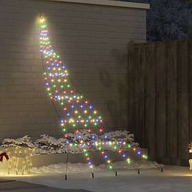 vidaXL Artificial Tree Multicolor 306cm 168 LEDs