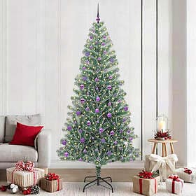 vidaXL Artificial Tree Green and White 240cm
