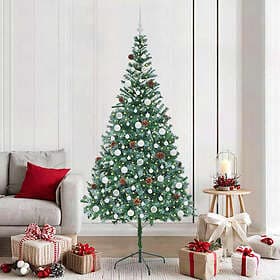 vidaXL Artificial Tree Green 210cm 300 LEDs
