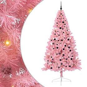 vidaXL Artificial Tree Pink 240cm 300 LEDs