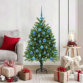 vidaXL Artificial Tree Green 120cm 150 LEDs