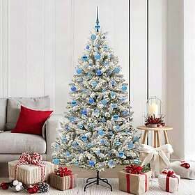vidaXL Artificial Tree Green and White 180cm