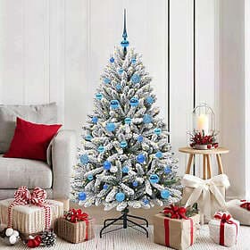 vidaXL Artificial Tree Green and White 150cm