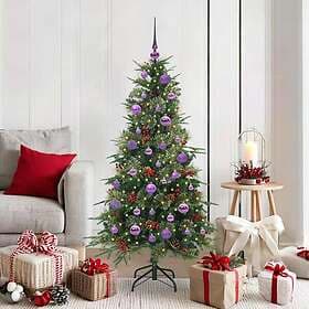 vidaXL Artificial Tree Hinged Green 150cm 150 LEDs